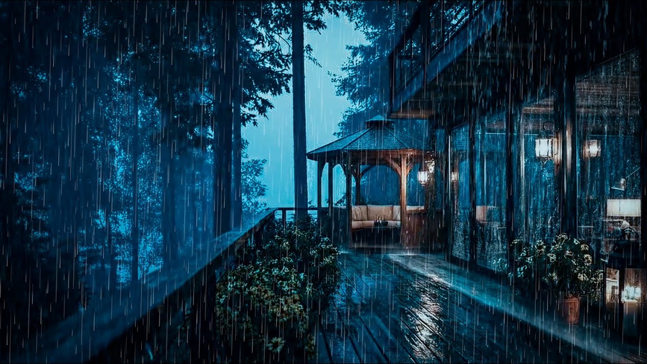 Gentle Rainfall on a Hidden Cabin for Quiet Nights and Deep Rest