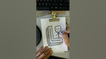 Sketching weird L with stickman #yiichy