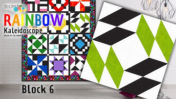 Rainbow Kaleidoscope Block of the Month Quilt Kit (Block #6)