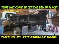 C4500 DUMP PT7 INSTALLING THE BED, CAB PROTECTOR &amp; THE LAST FEW DETAILS. IT IS DONE!