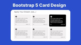 How to use Bootstrap 5 Card | hover Effect on Card with Mobile Responsive | Download Free Code Wealth