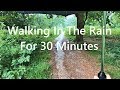 Walking In The Rain In English Countryside Under Umbrella - Sounds Of Rain & Wind - Walk In Nature