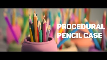 Procedural Stylized Pencil Case Modeling with RBD | SideFX Houdini Breakdown