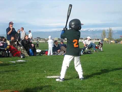 Brett hits, baseball June 2009