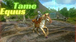 Tame Equus Dino in Ark mobile easy way