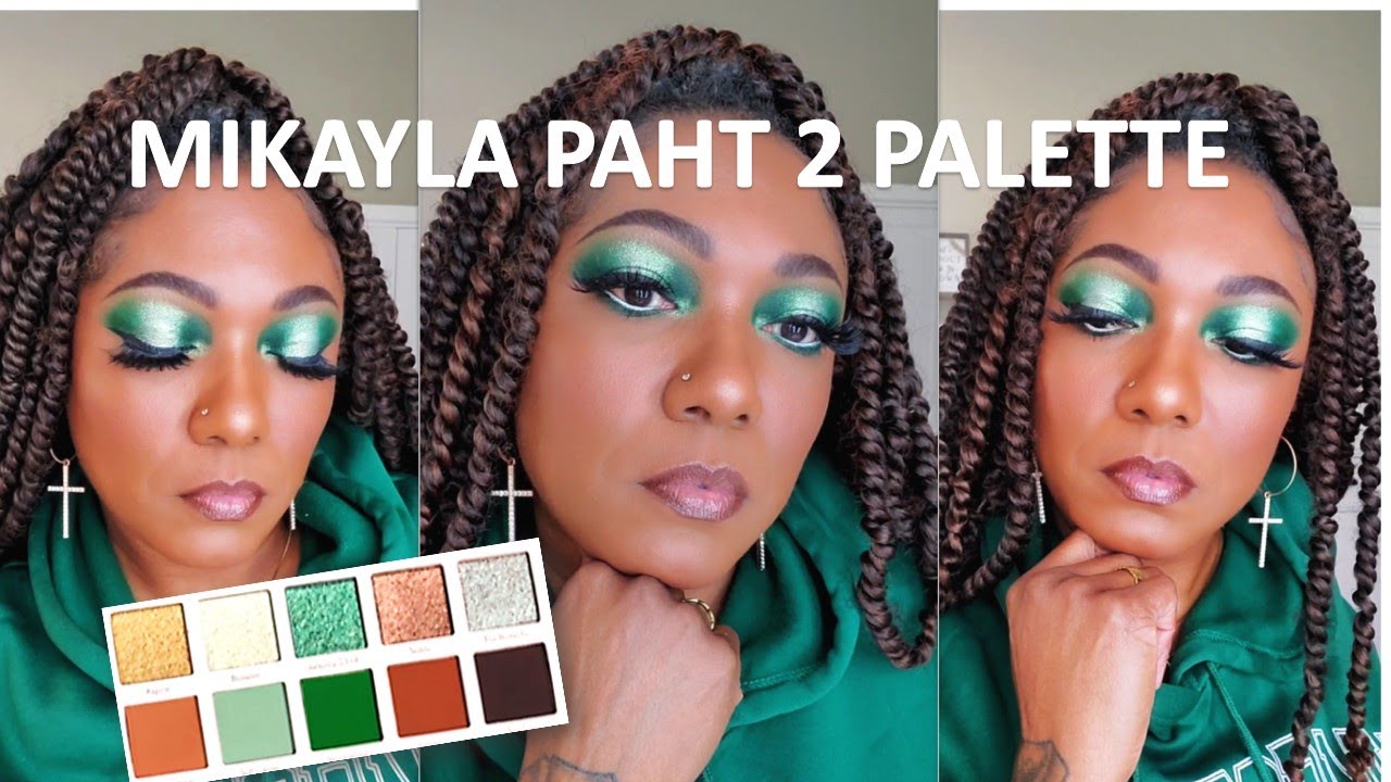 Mikayla X GLAMLITE PAHT TWO Palette | Green Eyeshadow Look | KOLORFUL KALMELE