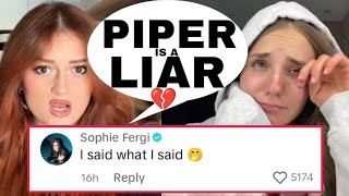 Sophie Fergi CALLS OUT Piper Rockelle a Hater?! 😱😳 **With Proof** | Piper Rockelle tea