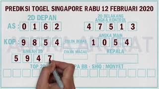 Prediksi Bocoran sgp hari ini Rabu 12 Februari 2020