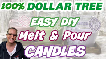 100% Dollar Tree EASY DIY MELT & POUR CANDLES _ DIY Scented Candles
