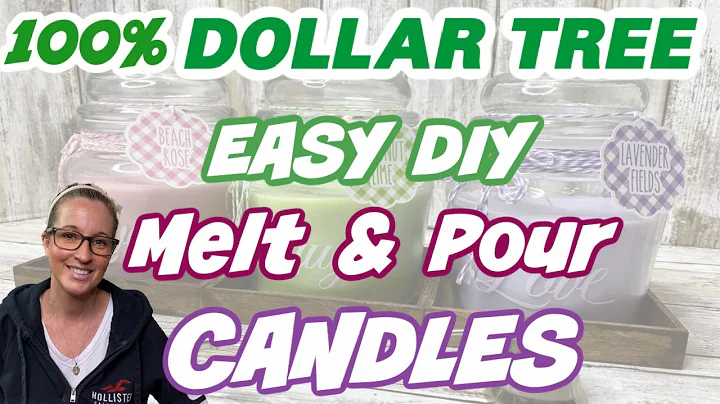 100% Dollar Tree EASY DIY MELT & POUR CANDLES _ DI...
