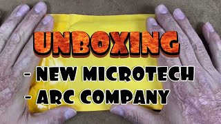 Unboxing a Brand New Microtech and a knife roll from Arc Company