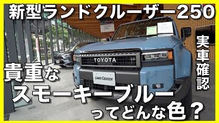 【初・珍】実車確認。スモーキーブルーのランクル250の色味ってどんな感じ？