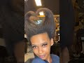 Afro hair woman headshave in salon (4K remaster)