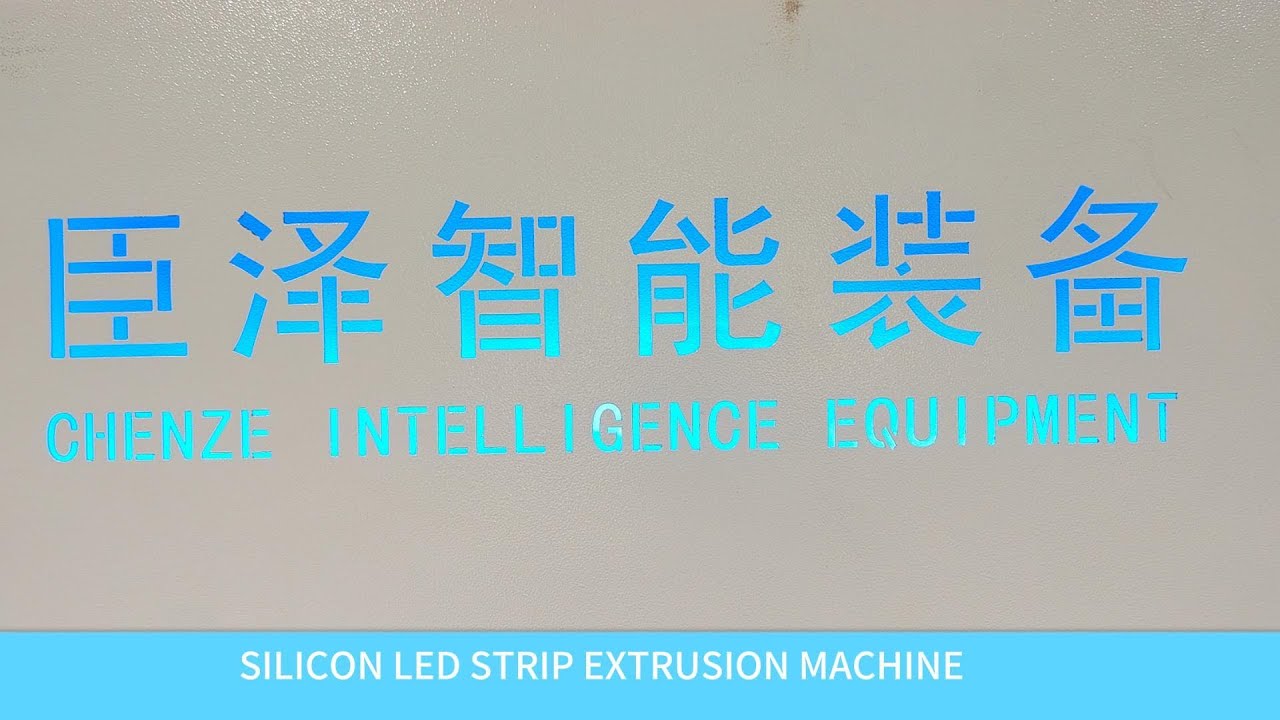 Silicon LED strip extrusion machine overview