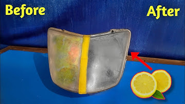 Genius Idea! Clean Your Headlights in 10 Minutes Using Lemon