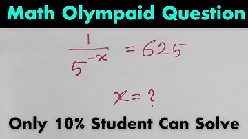 Olympiad Math Question | Exponential Olympiad Problem Solved | Math IQ Test