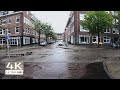 Walking in the Rain | Hoofddorpplein, Amsterdam  | 4K Relaxing Umbrella sounds ASMR