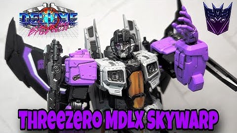 Transformers Threezero MDLX Skywarp Action Figure Review! Creeper Face?