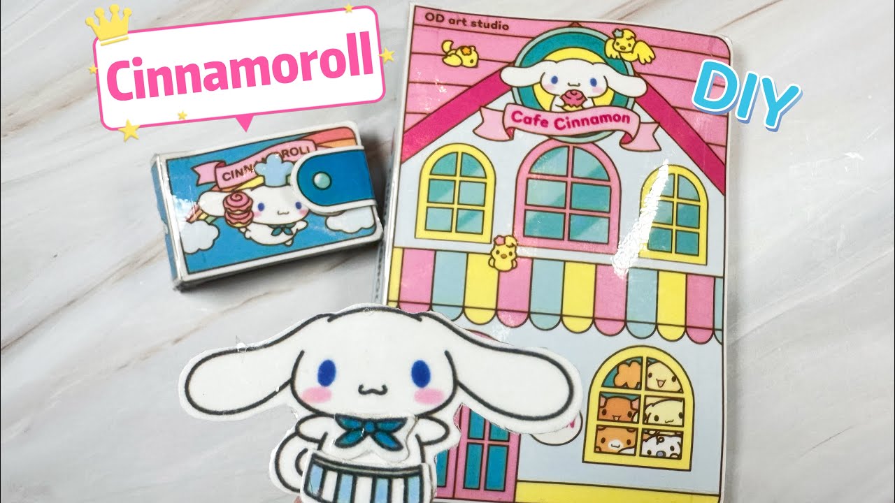 Cafe Cinnamon Squishy Book DIY Paper Doll House Quiet Book#2 #Craft # ...