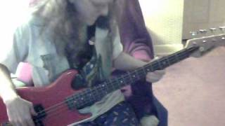 Video thumbnail of "The Lively Ones (Pulp Fiction) - "Surf Rider" on bass"