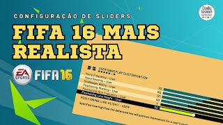 Tornando o FIFA 16 mais realista | Sliders Configuração