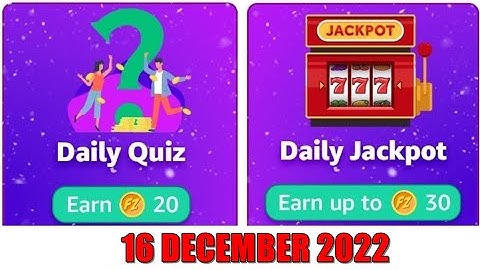 Amazon Fz Coins Quiz Answers Today | Amazon Quiz Today | 16 December 2022