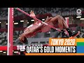 🇶🇦🥇Qatar's gold medal moments at #Tokyo2020 | Anthems