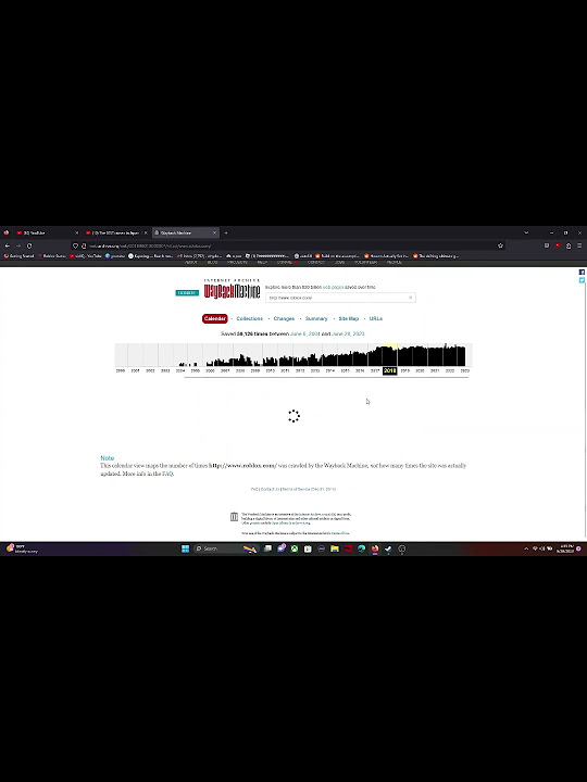 Looking at roblox thru the wayback machine youtube