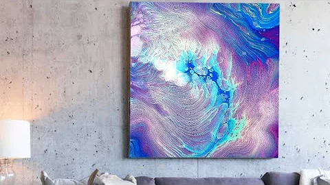 #133 Cloud Pour Abstract Fluid Painting - Acrylic ...