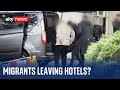 Migrants sky news visits the hotels that are closing to asylum seekers