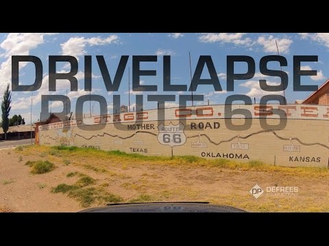 Drivelapse Route 66 Video - Timelapse From Chicago to LA in 3 Minutes on The Mother Road