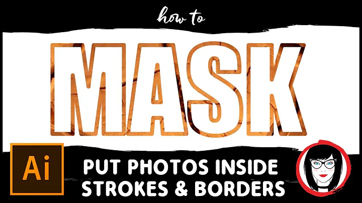 how to put photos inside the outline or border of a shape or stroke of text in Illustrator
