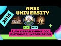Arsi university law department 2015 coc exam information .