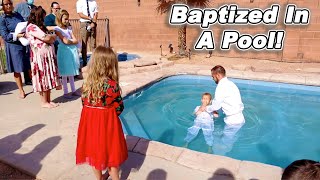 Azbury's Baptism In The Swimming Pool!