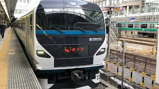 【車窓右側】伊豆特急 E257系2000番台 踊り子1号 新宿〜伊東