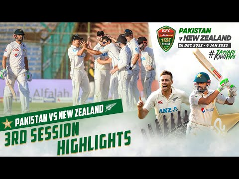 3rd Session Highlights | Pakistan vs New Zealand | 1st Test Day 4 | PCB | MZ2L