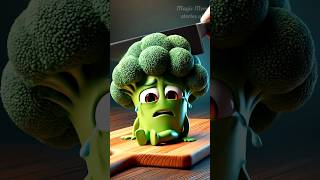 😱 Funny Broccoli Cartoon | Cute Scared Vegetable Animation Shorts