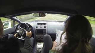 Lamborghini topspeed 340km Autobahn run spring event 2013
