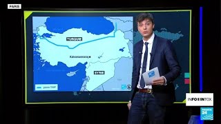 Un gazoduc endommagé par le séisme en Turquie? Image authentique et vraie infox • FRANCE 24