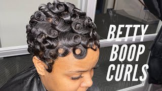 BETTY BOOP CUT AND STYLE TUTORIAL WATCH AND LEARN