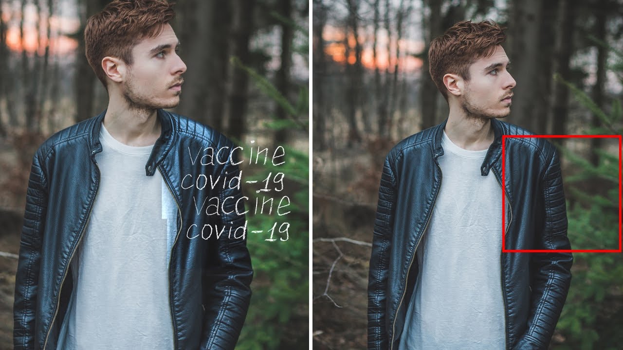 How to remove text from image in Photoshop | PiXimCreator - YouTube