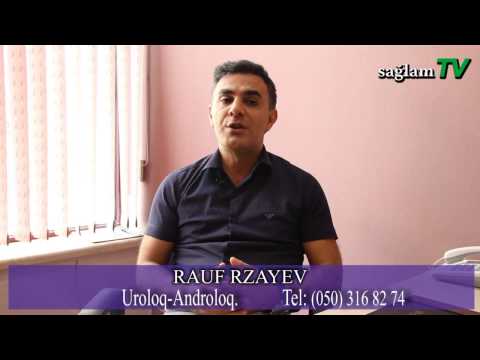 Rauf Rzayev. Androloq-uroloq. Erkən boşalma nədir və necə müalicə edilir?