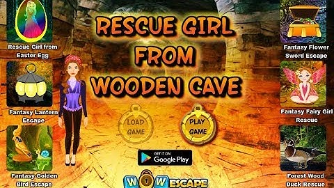 Wow Rescue Girl from Wooden Cave Walkthrough [WowEscape]
