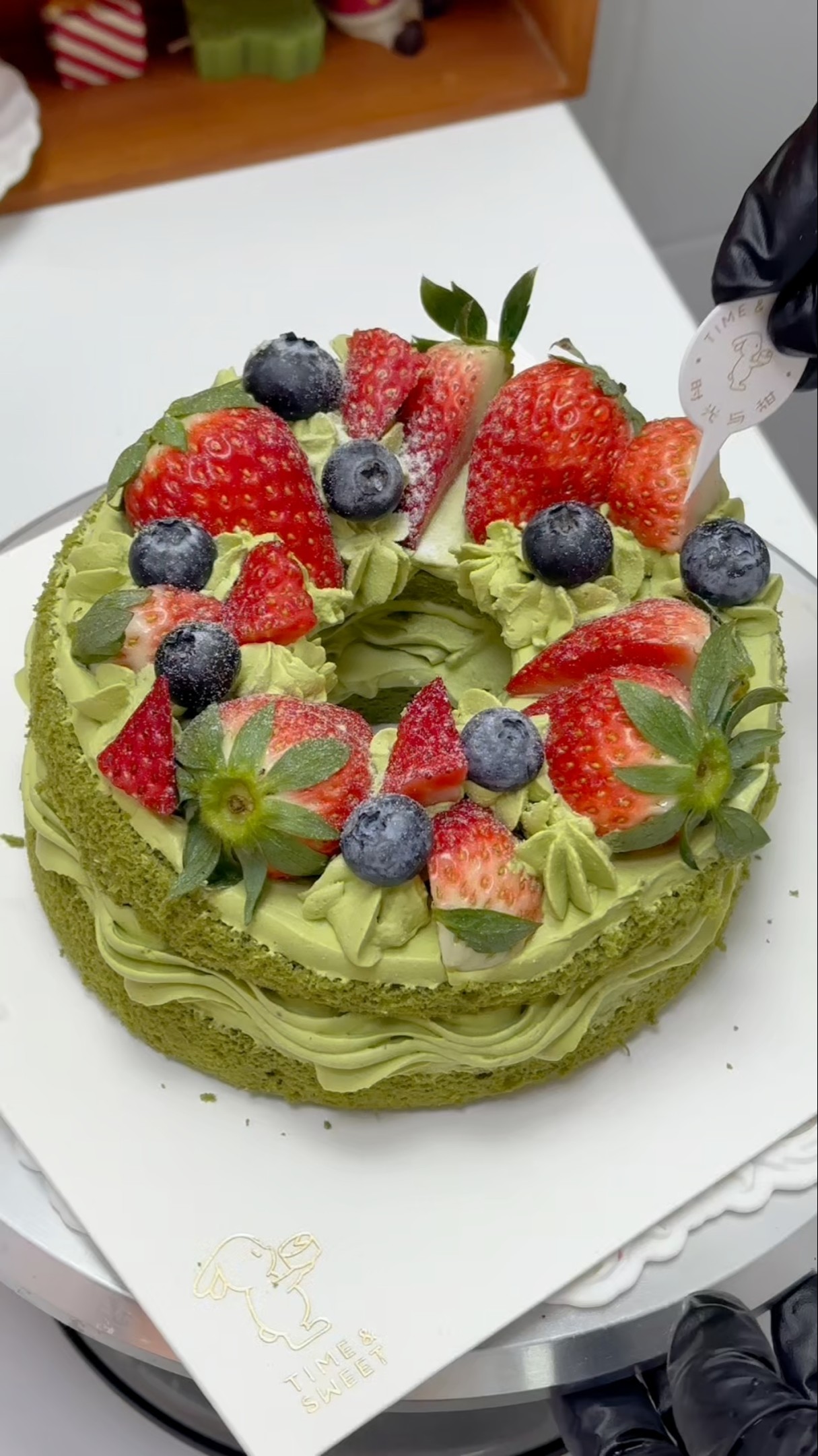 Immersive cake making | Christmas wreath cake tutorial ❗️ Follow to make cakes Cake tutorials Learn