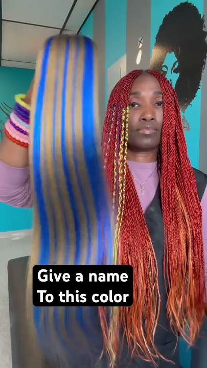  Hair braid color blend - YouTube