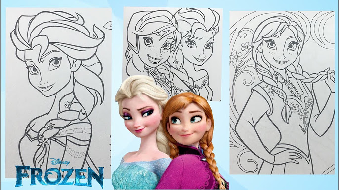 Frozen Compilation Coloring Pages 