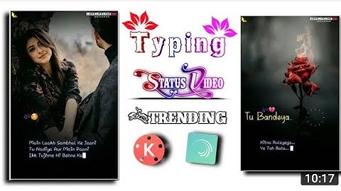 How To Make Tranding Typing Effects Text Lyrics Animation Status With AlightMotion App || HS Techz