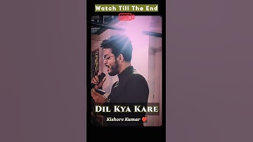 Thumbnail of Dil Kya Kare Jab Kisi Ko❤️🤍🎵|Best Live Singing😎| Trending |Kishore Kumar🙏| #shorts #youtubeshorts