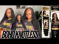 Full Bohemian Knotless Tip + What hair I Use‼️ This changed the game for me| Dopeaxxpana