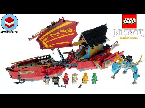 LEGO Ninjago 71797 Destiny's Bounty - Race Against Time - LEGO Speed Build Review - fixed video